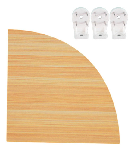Estante Esquinero Montado En La Pared, 15cm Color Madera