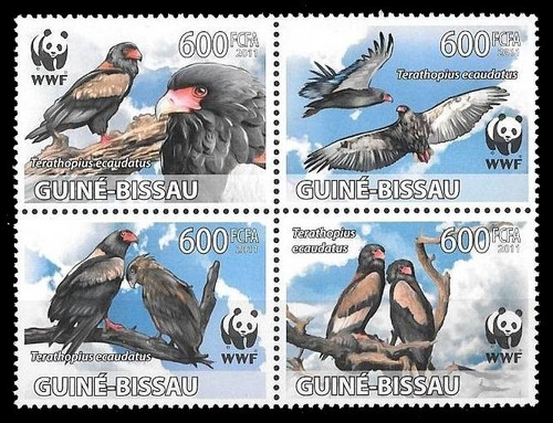 Fauna - Wwf - Aguila Volatinera - Guinea Bissau - Serie Mint