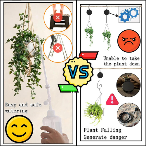 Botella De Agua Para Plantas Colgantes De 33 Oz Con Pico ...