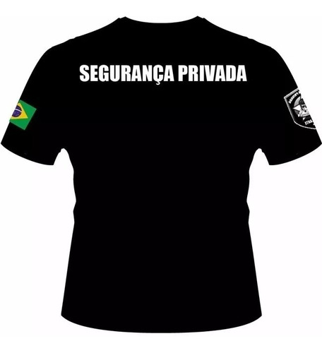 Camiseta Masculina Segurança Privada Camisa 100% Algodão