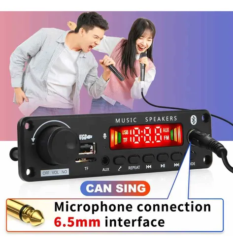 Modulo Módulo Amplificador Bluetooth 200w Usb Fm Mp3 12v Tpa