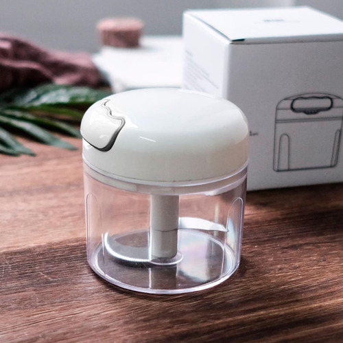 Mini Processador Manual De Alimentos 2 Laminas Cook 200ml