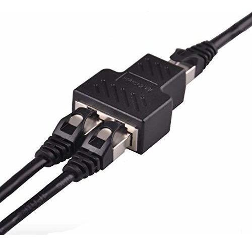 Conector Divisor Rj45, Aoiutrn Dual Lan Ethernet Socket Adap