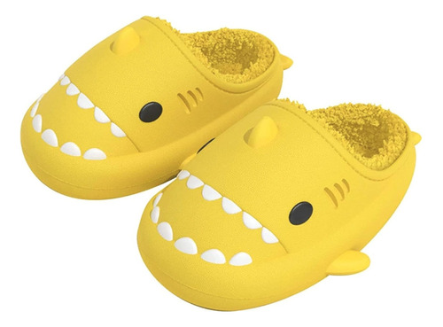 Pantuflas De Niños Forma Tiburón Suaves Calidas Babuchas