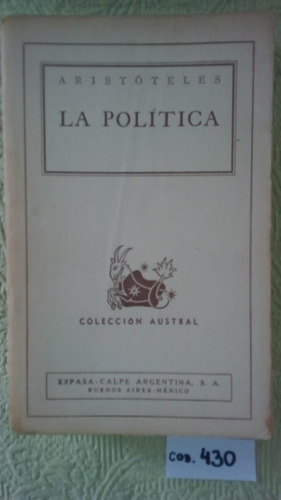 Aristóteles / La Política / C. Austral