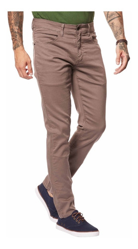 Imagem 4 de 9 de Calça Masculina Casual Skinny Sarja Color Reserva