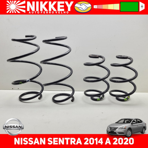Jogo Molas Nissan Sentra 2014 2015 2016 2017 2018 2019 2020