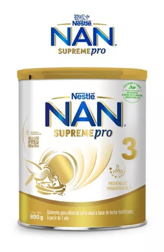 Nestlé NAN 3 Supreme Pro Fórmula Infantil a Partir de 1 Año 1 Lata de 1.2  kg