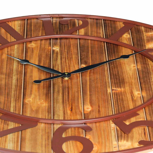 Reloj De Pared San Joaquin Mueblesya Decoracion Hierro Y Madera Ø80cm