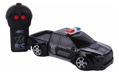Carrinho De Controle Remoto Racing Car Policial Brinquedo Cor Branco