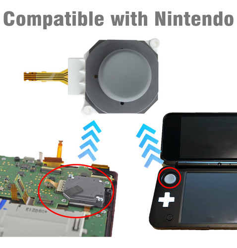 Joystick De Reemplazo Para Nintendo 2ds 3ds 3ds Xl Con Herra