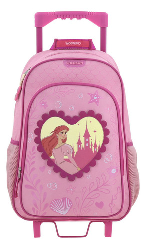 Mochila Grande Ruedas Chenson Princesas Ariel Bff