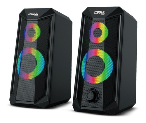 Imagen 2 de 3 de Parlantes Inalambrico Soul Gaming Luz Rgb Xp 200 Setup Gamer