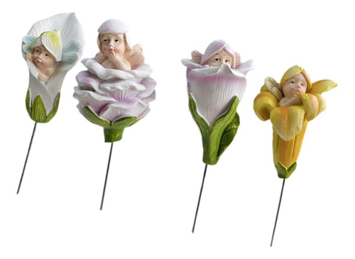 Fairy Plant Bot Stakes Decoraciones De Jardín Adornos