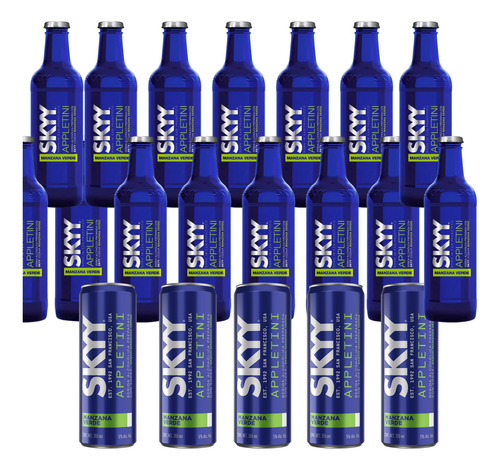 48 Botellas Vodkaskyy Manzana 275ml+12 Latas 375ml De Regalo