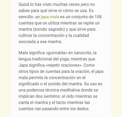Japa Mala - Rosario Tibetano (centro O Pocitos)