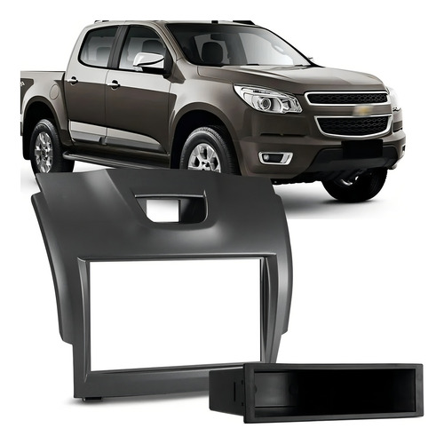 Moldura Painel Nova S10 2012 2013 Dvd 1din2 Din Multimidia