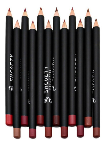 Set De Delineadores De Labios Mate De 12 Colores, Lápices La