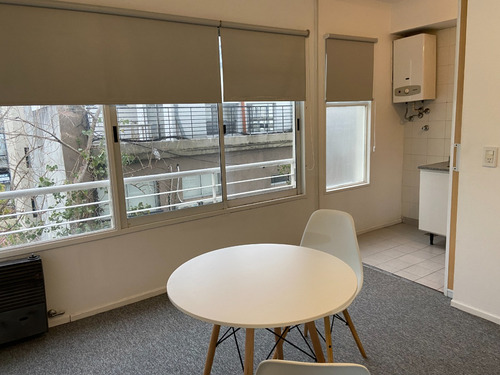 Monoambiente Alquiler Temporario Mensual / Belgrano / Al Frente / Edificio Con Pileta, Gimnasio, Jardines Y Seguridad 24 Hs