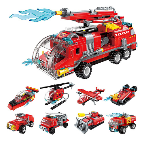 Juegos  Kit De Construcción De Camión De Bomberos Pa Fr80jr