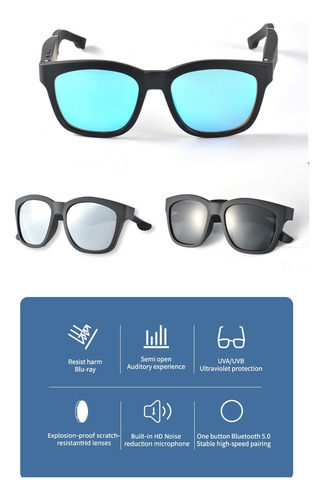 Gafas De Audio Auriculares Inteligentes Bluetooth Gafas,