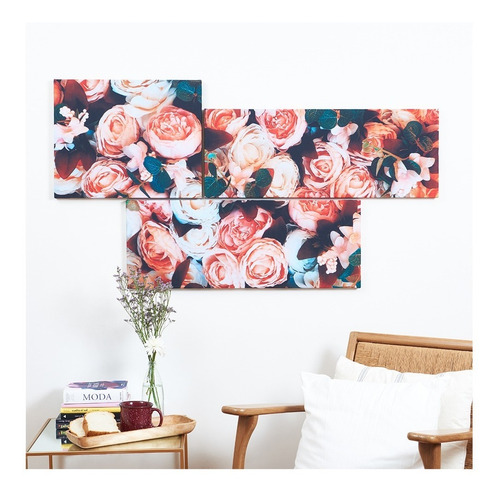 Imagen 3 de 6 de Set Cuadros Modernos Y Decorativos Decocuadro Tela 70x85