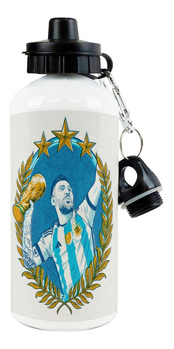 Botella Deportiva - Argentina Campeon Messi Copa