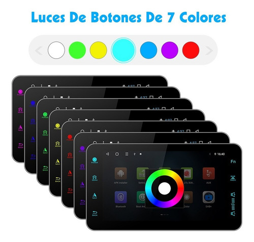 . Autoestéreo Universal 1 Din 1+16g Carplay Android Wifi Gps