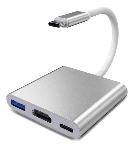 Adaptador Usb 3 En 1 Tipo C A Hdmi  Usb 3.0 Tipo C