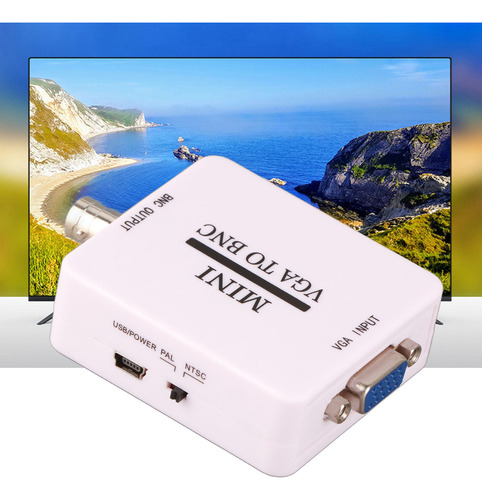 Convertidor De Vídeo Usb Mini Hd Vga A Bnc 1920 X 1080 Para