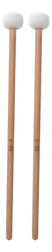 Drum Mallet Hammer, 2 Unidades, Timbales De Fieltro Blanco,