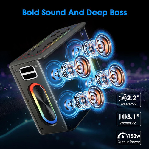 Máquina De Karaoke Con Micrófonos Inalámbricos Y Altavoz Blu