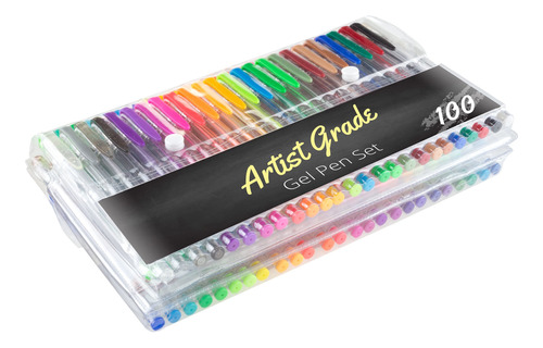 Artist Grade Ct Gel Pen Set 100 Unidades Para Colorear Adul.