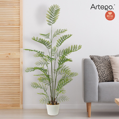 Planta Artificial Moderna Con Maceta Decorativa Real Style Jacaranda Grande 150cm De Alto Artego Para Hogar Sala Comercio Oficina