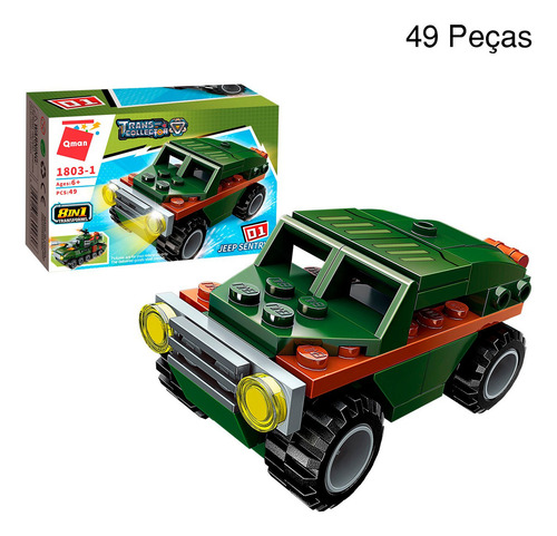Bloco De Montar 8 Em 1 361 Peças Militar Combat Zones Series