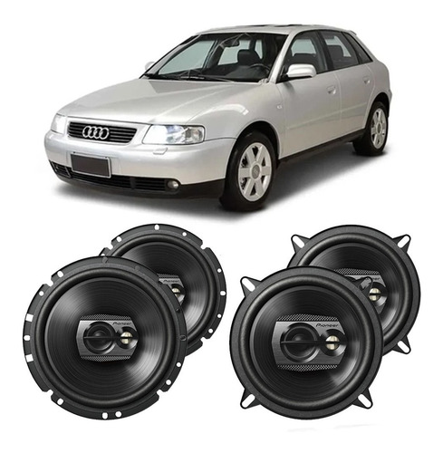 Auto Falante Audi A3 2001 A 2004 Pioneer 200w Rms Kit