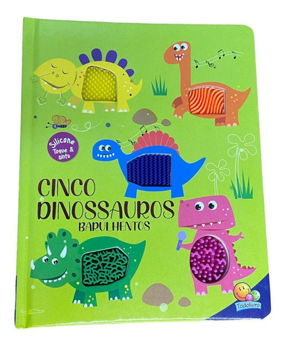 Livro Esconde-esconde Animado Cinco Dinossauros Todo Livro