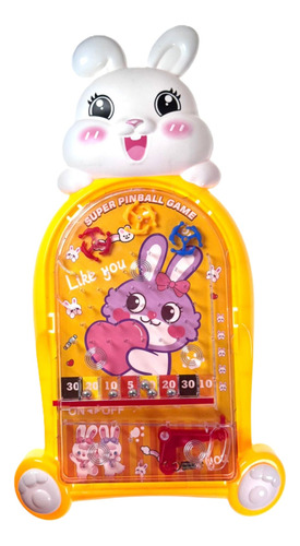 Jogo De Fliperama Pinball Brinquedo Coelho Presente Diverção