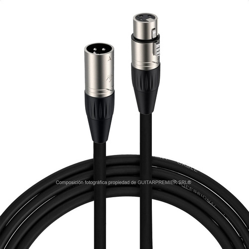 Imagen 4 de 8 de Cable Para Microfono Canon Canon Linea Profesional 6 Metros