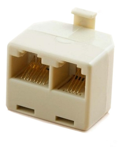 10x Adaptador Repartidor 1 Macho Rj11 A 2 Hembra Rj11 Rj45 