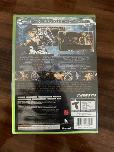 Videojuego Blazblue: Calamity Trigger Xbox 360 Sellado (Usado)