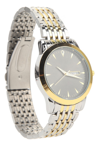 Reloj Quartz Para Hombre Comercial De Doble Fecha, Elegante