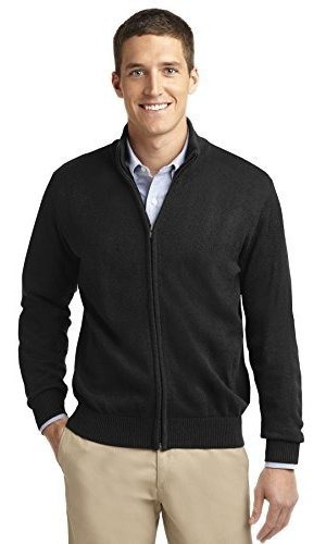 Port Authority Men  S Value Fullzip Mock Neck Sweater