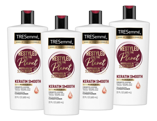 Tresemmé Conditioner Keratin Smooth 22 Oz, (paquete De 4)