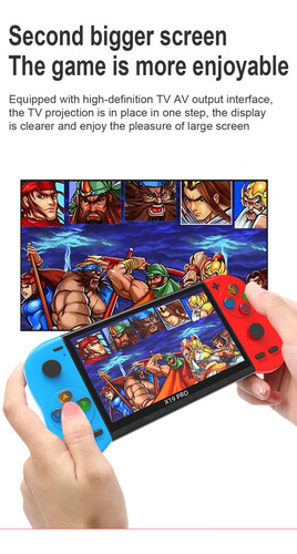 Consola Portátil X19 Pro 32gb Pantalla 5.1 Mame +emuladores Rojo