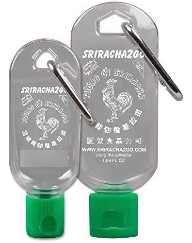Sriracha Llavero Combo Pack (1.69 Onza Y 1 Onza, La Salsa No