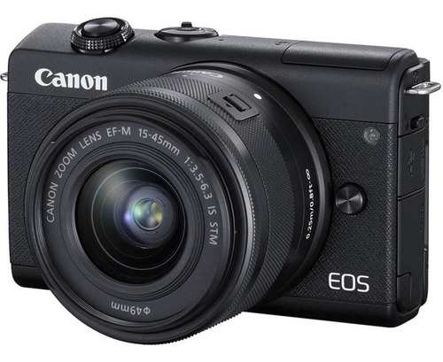 Câmera Canon Eos M200 Mirrorless 4k Com Lente 15-45mm