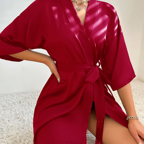Pijama Para Mujer, Bata De Seda, Bata Erótica, Pijama Y