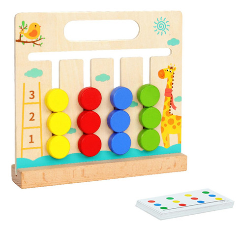 Montessori Learning Toys Slide Puzzle Juego De Mesa, Regalos