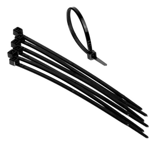 Abraçadeira De Nylon Preto 100 Peças 200x3,6mm Sparta